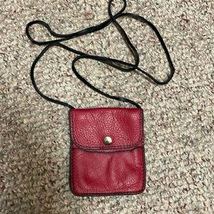 Handmade leather crossbody